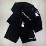 Givenchy Men’s Black Cotton Jumper & Shorts Set - 图片 6