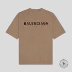 Balenciaga Embroidered T-Shirt in Light Brown - 图片 2