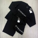 Givenchy Men’s Black Cotton Jumper & Shorts Set - 图片 3