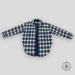 Balenciaga Padded Flannel Jacket in Blue