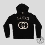 Gucci Interlocking G Oversized Hoodie in Black