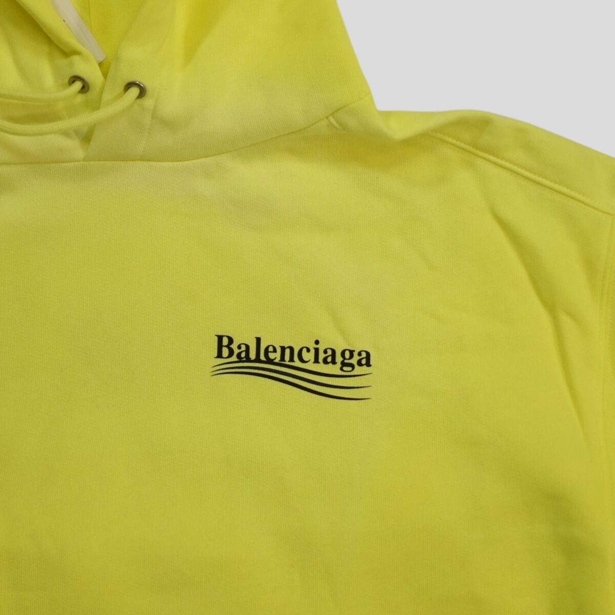 Balenciaga Campaign Hoodie in Neon Green - 图片 2