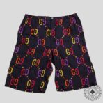 Gucci Jumbo GG Silk Shorts in Blue