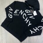Givenchy Men’s Black Pullover Hoodie Embroidered Logo - 图片 4
