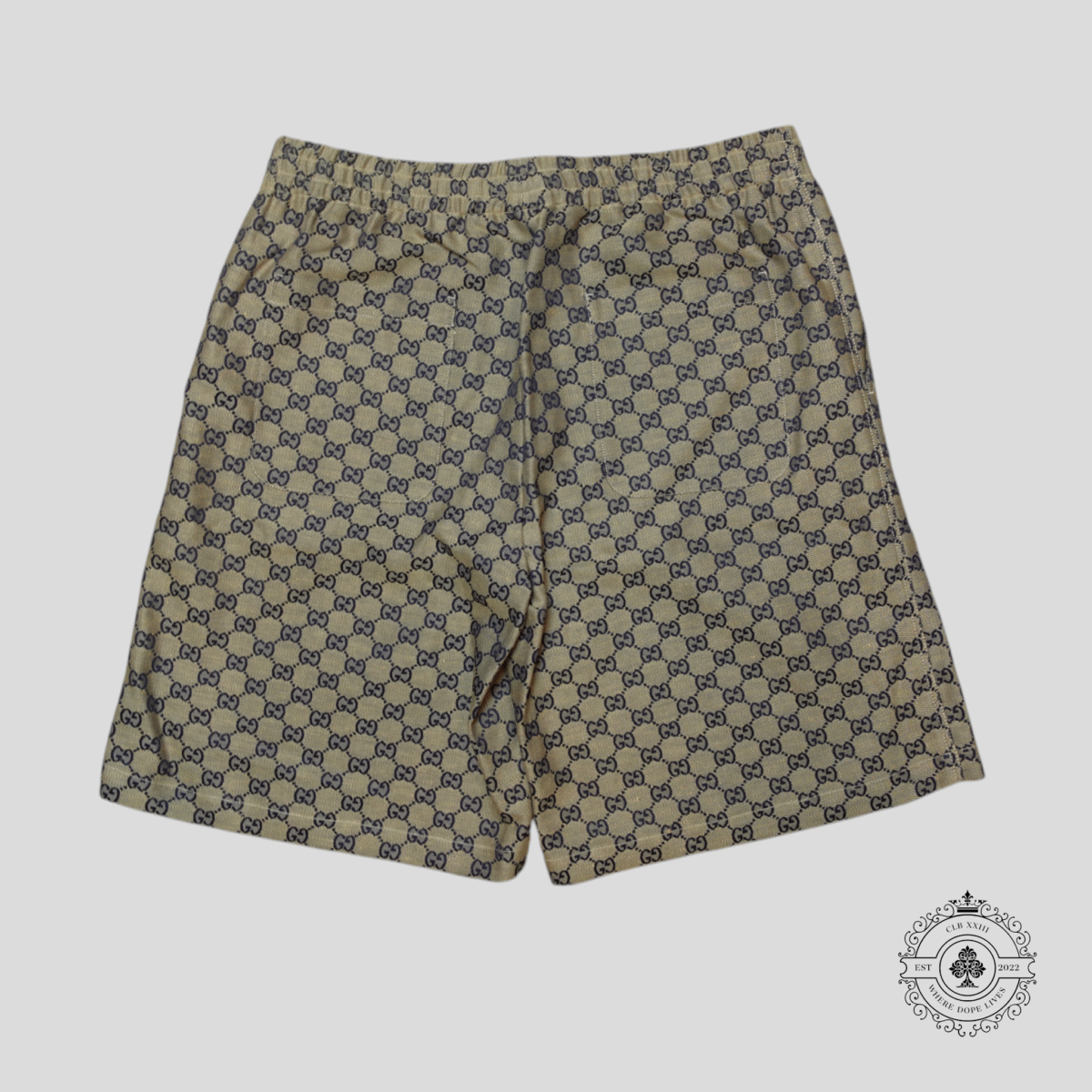 Gucci Summer GG Supreme Shorts in Brown/Blue - 图片 2