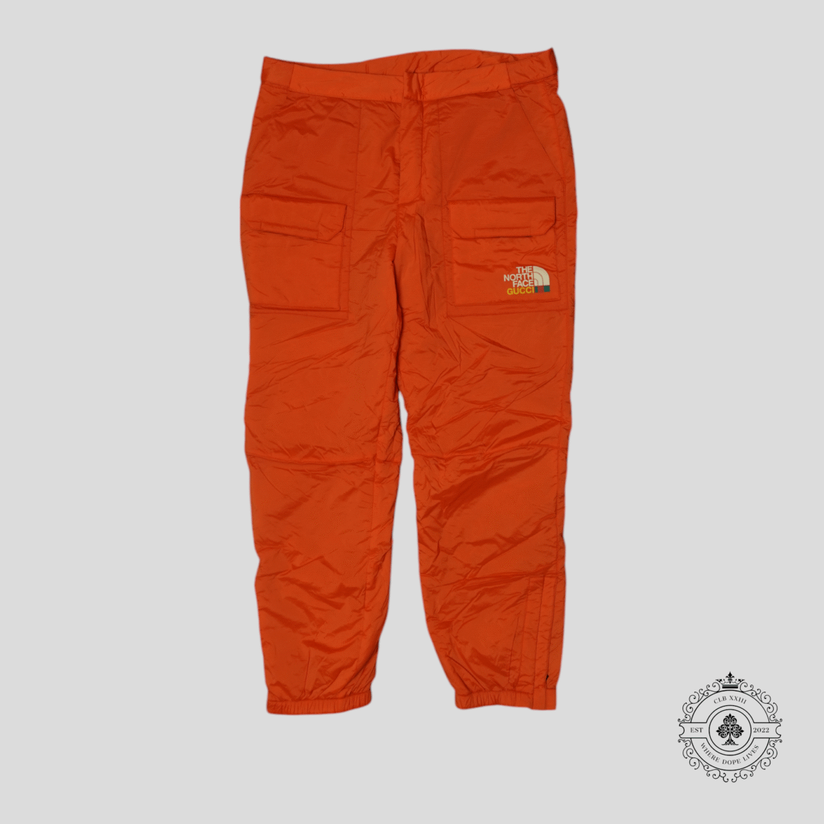 The North Face X Gucci Padded Cargo Pants in Orange - 图片 1