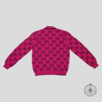 Gucci GG Jacquard Cardigan in Pink/Blue - 图片 2