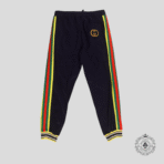 Gucci Interlocking G Patch Track Pants in Navy Blue - 图片 2