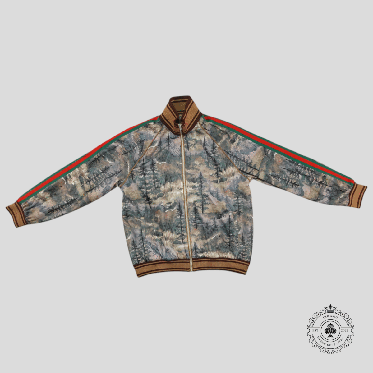 Gucci X The North Face Forest Print Technical Jacket in Multicolor - 图片 1