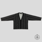 Balenciaga All Over Knit Cardigan in Black