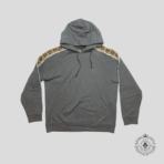 Gucci Interlocking G Embroidered Sleeves Hoodie in Grey