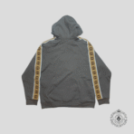 Gucci Interlocking G Embroidered Sleeves Hoodie in Grey - 图片 2
