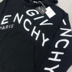 Givenchy Men’s Black Pullover Hoodie Embroidered Logo - 图片 8