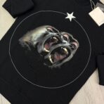 Givenchy Men’s Monkey Brothers Logo Black Crewneck Jumper - 图片 4