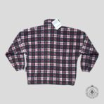 Balenciaga Oversized Tartan Fleece Sweater in Black/Red/White - 图片 2