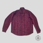 Balenciaga Oversized Padded Checkered Overshirt in Red/Black/Yellow