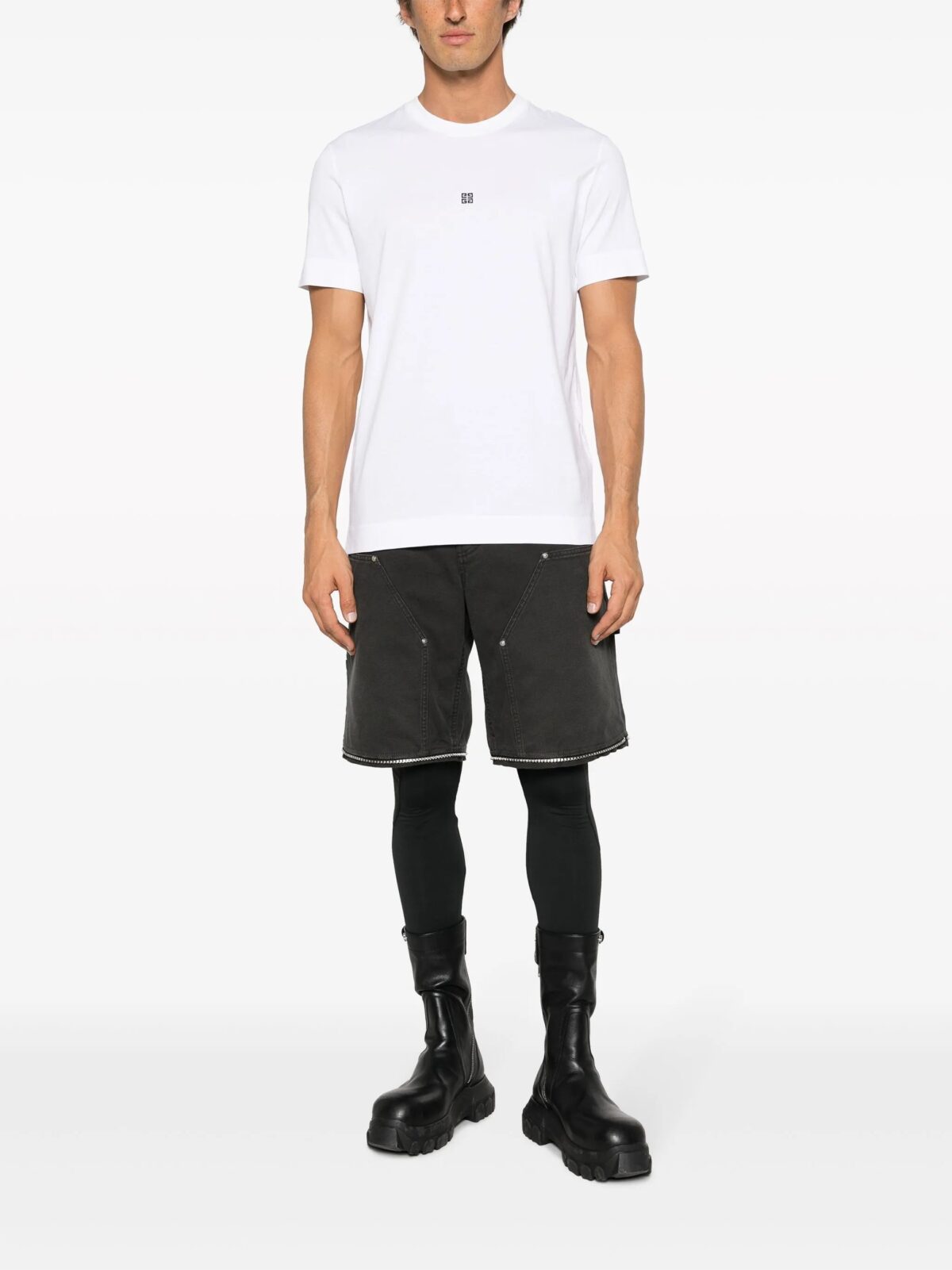 Givenchy Small 4G Embroidered Logo T-Shirt in White - 图片 2