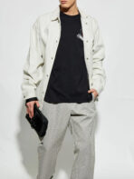 Givenchy Monogram College Embroidered Logo T-Shirt in Black - 图片 4