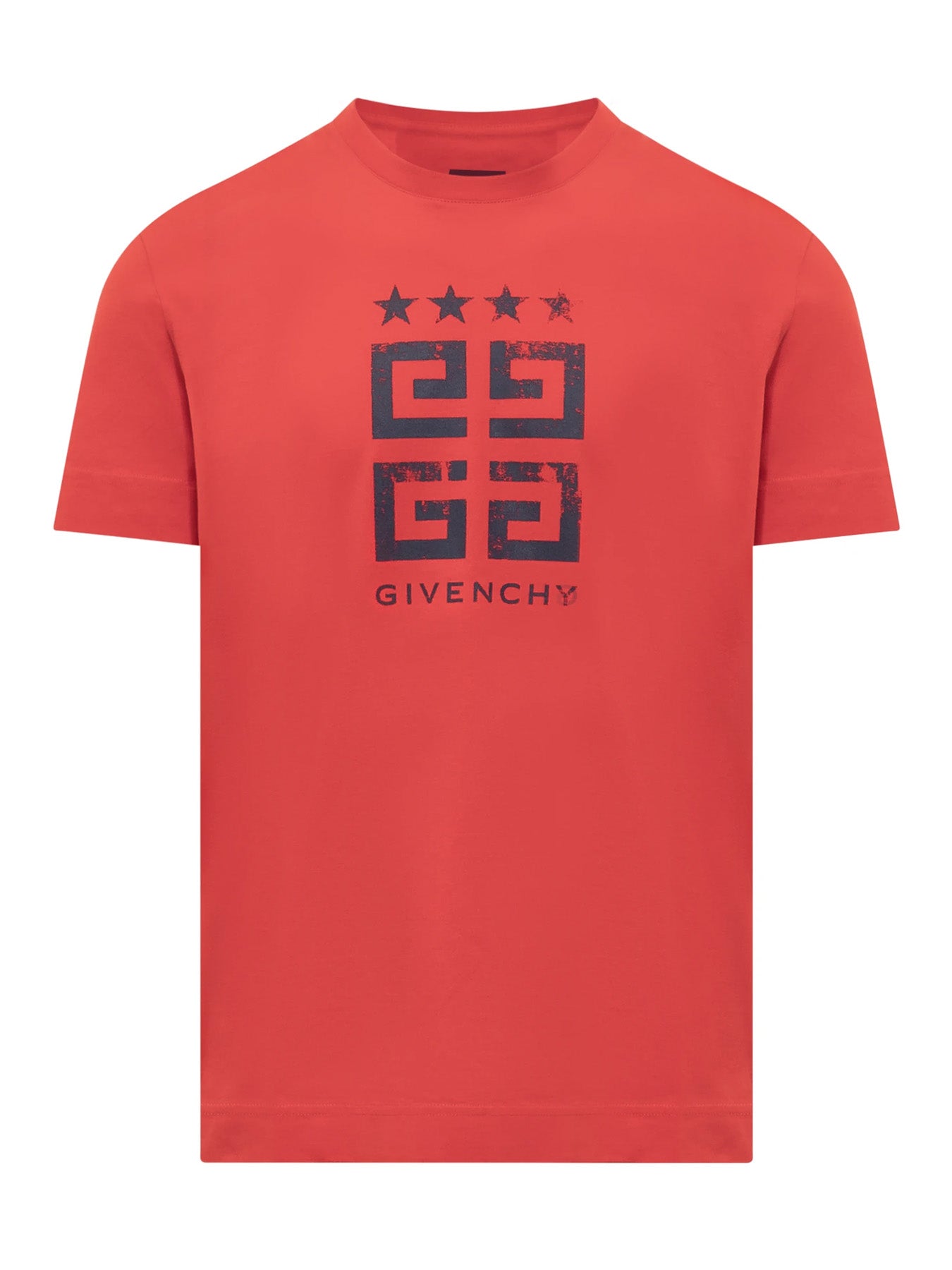gfydc.jpg Givenchy 4G Stars Slim Fit T-Shirt in Red - 图片 1