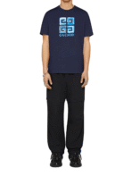 Givenchy 4G Sketch Logo Slim Fit T-Shirt in Navy Blue - 图片 3