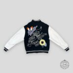 LOUIS VUITTON CROCHET FLOWERS VARSITY JACKET - BLACK - 图片 2