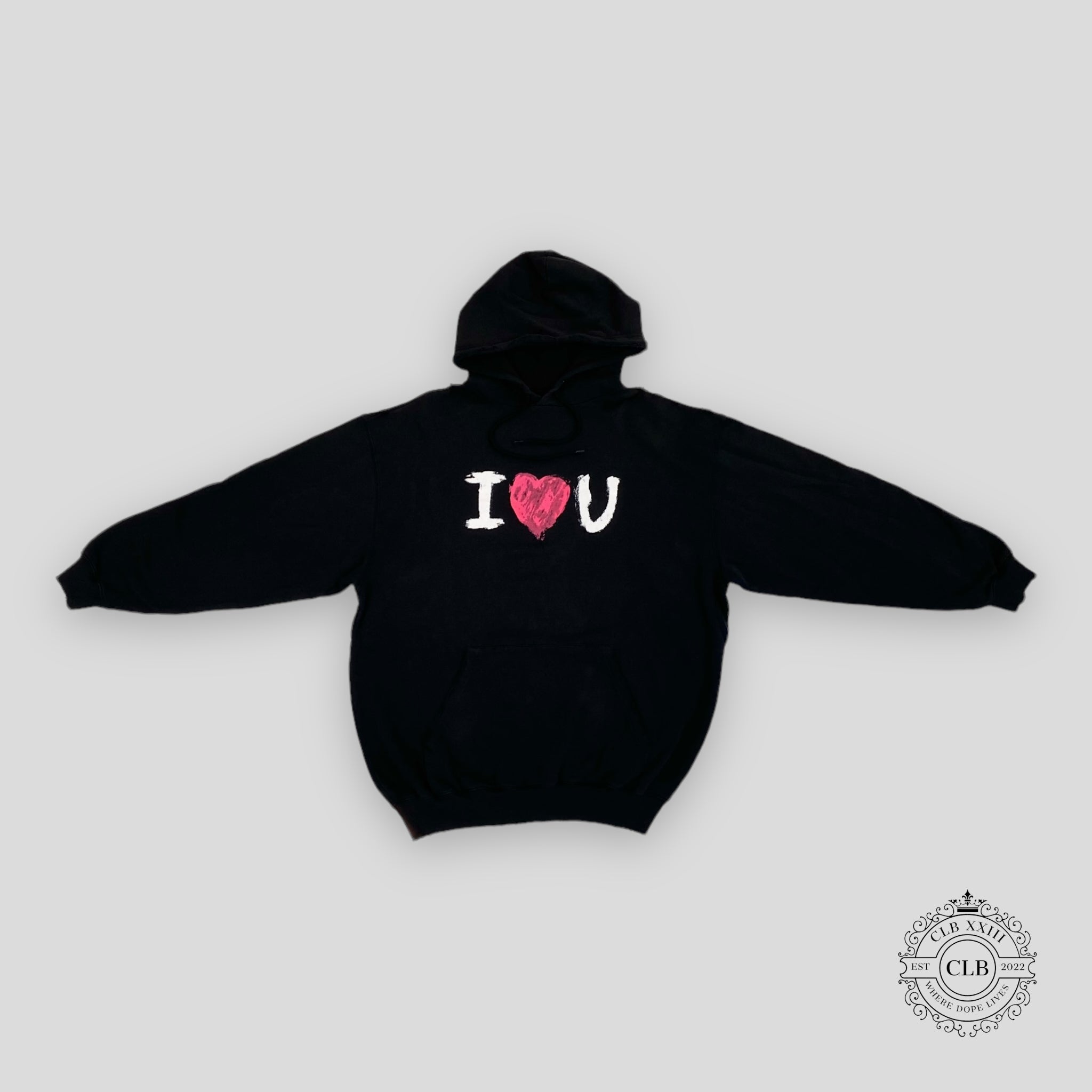 image_2822ce49-4e0f-4b66-b4e7-56a5e55c795c.jpg Balenciaga I Heart U Oversized Hoodie in Black - 图片 1