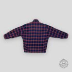 Balenciaga Quilted Check Zip Flannel in Red/Blue - 图片 2