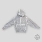 LOUIS VUITTON MONOGRAM PADDED ORGANZA BLOUSON - GREY