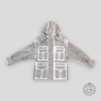 LOUIS VUITTON MONOGRAM ORGANZA PADDED PARKA - GREY