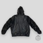 Balenciaga Oversized Leather Hoodie in Black - 图片 2