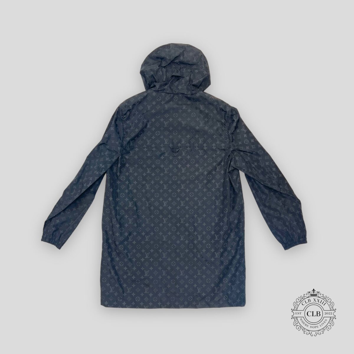 LOUIS VUITTON MIDLENGTH MONOGRAM NYLON WINDBREAKER - BLACK - 图片 2