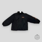 Balenciaga Oversized Logo Print Shell Windbreaker in Black